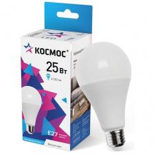 Лампа светодиодная КОСМОС LkecLED25wA65E2745, E27, A65 2100 лм 250 Вт 4500 K 1 шт. дневной белый 4500 K 25 Вт 220 В 65 мм