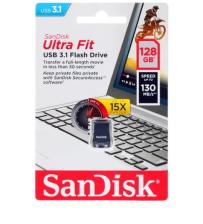 USB Flash накопитель 128GB SanDisk Ultra Fit (SDCZ430-128G-G46) USB 3.0 Черный