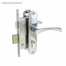 Замок врезной «СТАНДАРТ» Россия ЗВ4-7.04С, с ручками, цвет хром