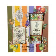 LA FLORENTINA Набор Инжир и Миндаль (крем 75 мл + мыло 106 гр) Fig & Almond