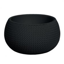 Кашпо для цветов Prosperplast Splofy Bowl 9л, антрацит Артикул: DKSP370-S433