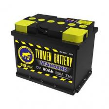 Аккумулятор для спецтехники TYUMEN BATTERY STANDARD 6CT-60L 550А п.п., 242х175х190, полярность прямая