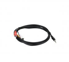 Видеокабель Кабель соединительный TELECOM 3.5 Jack (M) / 3 RCA (M), 1.5 м. (1/200)