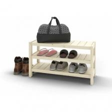 Обувница в прихожую деревянная 485х910х350мм полка для обуви
