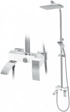 Душевая система Hansberge CUBITO H5077W1 Белый хром