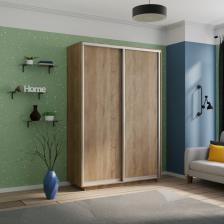 Шкаф купе двухдверный «Экспресс», 1400x600x2200 мм, ЛДСП, цвет сонома