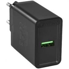 Сетевое зарядное устройство Vention на 1 порт USB A, QC 3.0 2.4A, черный (FABB0-EU)