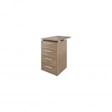 Приставная тумба Тумба Монолит Дублин приставная (4 ящика с замком) 450x700x750 Дуб кофейный37 ДБ38.С37