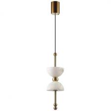 Подвесной светильник Odeon Light Feliz 6685/7L бронзовый/ белый/алебастр/металл IP20 LED 7W 560Лм 3000K 220V