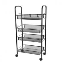 этажерка TODELIA Flo 440х265х835мм 4 полки металл черная