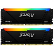 Оперативная память Kingston DDR4 32GB (2x16GB) 3600MHz FURY Beast RGB (KF436C18BB2AK2/32)