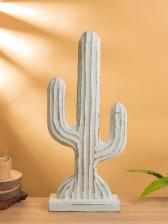 Сувенир «Кактус», 24x9x54 см, дерево, голубой