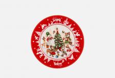 ТАРЕЛКА ЗАКУСОЧНАЯ ЕЛКА, ХОРОВОД, КРАСНАЯ, 19 СМ 19 см LEFARD