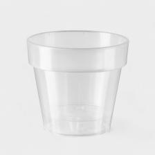 Кашпо для цветов со вставкой Plast-Avenue «Порто», 2.4 л, пластик, прозрачное