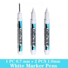 Белые перманентные маркеры 0.7/1.0/2.5 мм