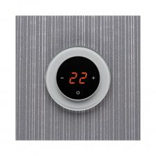 AURA RONDA 9006 GRAY METAL(серый металлик) – электронный круглый терморегулятор с лицевой панелью из закаленного стекла с обрамлением цвета серый металлик (цвет по RAL 9006 GRAY METAL) c выносным датчиком температуры на проводе. Терморегулятор AURA RONDA 9006 GRAY METAL предназначен для управления любыми электрическими теплыми полами по показаниям выносного датчика. AURA RONDA 9006 GRAY METAL устанавливается в стандартный подрозетник и используется для поддержания постоянной комфортной температуры пола.