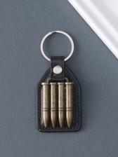 Кожаный брелок для ключей на кольце «Пули», (кожзам), 6.8x4 см