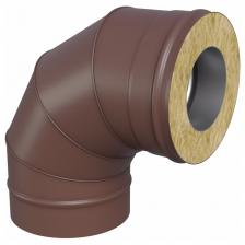 Колено сэндвича-И предназначено для изменения направления или смещения дымоходного канала на 90 градусов, а также для подключения отопительных котлов. Как и все двухконтурные элементы дымохода состоит из двух труб: внешней и внутренней, между которыми проложен слой негорючего базальтового утеплителя.Материал внутреннего контура: сталь нержавеющая зеркальная AISI 430 0,8мм.Материал наружного контура: сталь оцинкованная 0,5мм.Внутренний диаметр: 115мм.Наружный диаметр: 200мм.Окрашен порошковой краской.Цвет: коричневый.Тип сборки: "КОНДЕНСАТ".  