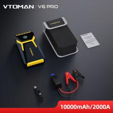 Автомобильный стартер VTOMAN V6 Pro Power Bank 2000A, автомобильное зарядное устройство, автоматический аварийный усилитель, пусковое устройство, стартер