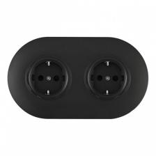 Розетка Arte Milano SET08-2-40-1x2 black