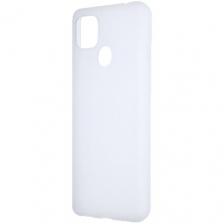 Силиконовый матовый полупрозрачный чехол для ZTE Blade 20 Smart белый