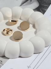 Пуговицы на ножке, металлические, d=18 мм, набор 10 шт., глянцевые, цвет золотой