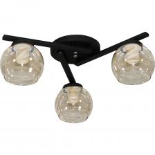 Люстра отлично подойдет для установки на низкий потолок комнаты, оформленной в современном стиле. Потолочная люстра  с плафонами из стекла осветит помещение площадью 15 м2. Производитель рекомендует использовать для устройства лампы накаливания мощностью 60 W с цоколем Е 27, а также светодиодные и энергосберегающие лампы. Узел крепления светильника на планку позволяет легко монтировать его на потолок, даже в случае устройства натяжного потолка. Модель произведена с использованием материалов: стекло и металл.  Светильник дает максимум света, плафоны изготовлены из стекла, а это экологичный и долговечный материал. Плафоны легко моются и сохраняют свой безупречный внешний вид на протяжении всего срока эксплуатации.