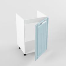 Шкаф под мойку «Роял Вуд», 1 дверца, 500x503x850 мм, цвет белый/голубой прованс