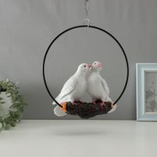 Подвесной декор TAKE IT EASY «Пара голубей», настенный, 24x24x26 см