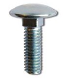 М6 DKC / ДКС Винт М6х20 с гладкой головкой и квадратным подголовником DIN 603, оцинкованная сталь [CM010620]