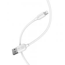Кабель Borofone (BX14) USB/Lighting Fast Charging 2.4A 2m (белый)