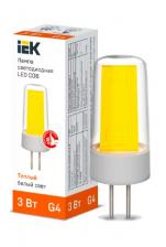 IEK Лампа светодиодная COB капсула 3Вт 230В 3000К керамика G4 LLE-COB-3-230-30-G4 1 шт
