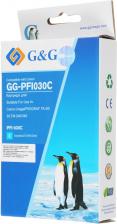 Струйные картриджи G&G Картридж струйный PFI-030C голубой (55мл) для Canon imagePrograf TA-20/30 TM-240/340 [GG-PFI030C]