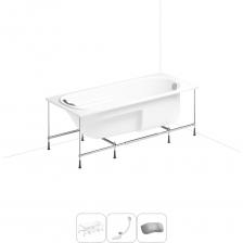 СОВЕРШЕНСТВО И ПРАКТИЧНОСТЬ В КАЖДОЙ ДЕТАЛИ Прямоугольная акриловая ванна Bristol производится в размерах 150, 160, 170 см по длине и имеет увеличенную ширину – 75 см, что позволяет комфортно принимать ванну или душ людям разного телосложения. Небольшой подголовник с плавными линиями и анатомически выверенный наклон ванны в изголовье поддерживают спину во время принятия водных процедур в естественном и удобном положении, а специально для рук созданы симметричные эргономичные площадки. Широкий закругленный бортик по периметру купели позволяет с легкостью разместить часто используемые предметы гигиены. АКРИЛОВОЕ СТЕКЛО И ЭКОЛОГИЧЕСКИ ЧИСТЫЕ МАТЕРИАЛЫ Технология изготовления акриловых ванн Lavinia Boho основана на использовании высокопрочного 4 мм цельного листа полиметилметакрилата (ПММА), который изготавливают на абсолютно ровной зеркальной поверхности и нагревают до температуры 170 °С. Далее эластичный лист помещают в вакуум-формовочное оборудование и под большим давлением заполняют матрицу будущей ванны: без образования пузырьков, пустот, искривлений или трещин. Для придания ударной вязкости и максимальной прочности конструкции по всему основанию купели закладывается усиленная плита ДСтП, а внешняя сторона ванны покрывается смесью полимера с отвердителем и ровингом. После отверждения при температуре 80-90 °С в ванне высверливают отверстия для слива-перелива. Каждое изделие проходит многоступенчатую проверку качества на геометрию и надежность. ВИДИМЫЕ ПРЕИМУЩЕСТВА ВАНН ИЗ 100% ЛИТЬЕВОГО АКРИЛА Ванны изготовлены из однородного литьевого акрила и не подвержены истиранию, выцветанию и воздействию ультрафиолета, что позволяет сохранять равномерный глянцевый блеск на протяжении всего срока службы. Потрясающая гладкая поверхность с прочными стенками демонстрирует высокую стойкость к царапинам, жесткой воде и не боится чистящих химических средств. Благодаря отсутствию швов за изделием легко ухаживать: поверхность достаточно протереть влажной тканью с мягким моющим средством, затем смыть теплой водой. При наполнении ванны горячей водой она отлично сохраняет форму и не деформируется, стабильно выдерживает нагрузку до 500 кг. ПРОЧНЫЙ КАРКАС ИЗ СТАЛИ Ванна монтируется на усиленный стальной каркас с повышенной стойкостью к коррозии и повреждениям. Для максимальной устойчивости чаша стабилизируется креплениями к стене. Конструкция надежно фиксирует ванну и равномерно распределяет динамическую нагрузку до 500 кг. Регулировка опор по высоте нивелирует незначительные перепады уровня пола на различных поверхностях. КОМПАКТНЫЙ СИФОН С ПОВЫШЕННОЙ ФУНКЦИОНАЛЬНОСТЬЮ Автоматический слив-перелив Useful Extras от Wellsee с донным клапаном click-clack и съемной накладкой на перелив изготовлен из полипропилена повышенной прочности и высокой термической устойчивости. Накладка на перелив и крышка донного клапана выполнены из латуни и не подвержены коррозии. Благодаря системе click-clack управлять наполнением ванны или оттоком воды просто и удобно: всего лишь одно нажатие на крышку донного клапана рукой или ногой. Внутренние стенки конструкции с антибактериальным покрытием Protect’IN устойчивы к оседанию водопроводных примесей, что снижает вероятность образования засоров. Самоочищающаяся форма и изгибы сифона-автомата препятствуют скоплению грязи внутри обвязки и поддерживают высокую пропускную способность — 50 л/мин. Функция верхней очистки позволяет с легкостью устранять возможные засоры, а усовершенствованный плоский гидрозатвор служит барьером для неприятных канализационных газов и занимает минимум места под ванной. ПОДГОЛОВНИК НА САМОКЛЕЯЩЕЙСЯ ЛЕНТЕ Гелевый подголовник на ванну от Wellsee — функциональное дополнение для любителей глубокой релаксации. Благодаря волнообразной форме и высокой эластичности подушка мгновенно адаптируется к изгибам тела, равномерно распределяет нагрузку в шейно-воротниковой зоне и создает идеальные условия для отдыха. Подголовник из вспененного полиуретана с гелевой структурой гипоаллергенен и безопасен для здоровья человека. Поверхность изделия не впитывает влагу и запахи, что гарантирует высокий уровень гигиены и и