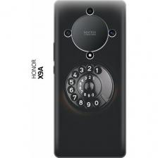 Силиконовый чехол на Honor X9a, Magic5 Lite, Хонор Х9А, Мэджик 5 Лайт с принтом "Диск телефона"