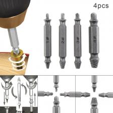 4 шт./лот, съемник болтов S2, экстрактор для винтов из легированной стали, сверло, инструменты с шестигранной ручкой, экстрактор поврежденного винта, съемник сломанного съемника