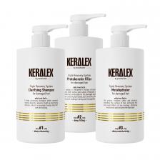 3х-шаговая процедура молекулярной реконструкции волос, 3х750 мл /Keralex