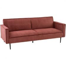 Диван прямой Stool Group Кассель велюр рельефный коралловый арт.УТ000040048