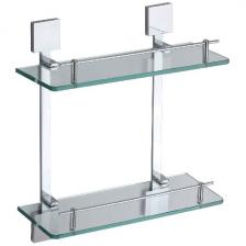 Полка прямая двойная стеклянная 40 см Savol 65a S-06522A