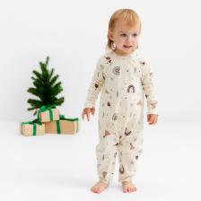 Комбинезон детский с повязкой «Крошка Я. Новогодние игрушки», рост 80-86 см