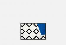 Коврик для ванной комнаты Memphis, white, blue 1 шт MOROSHKA