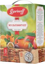 Напиток Баринофф сокосодержащий мультифрукт с мякотью для детей 3л