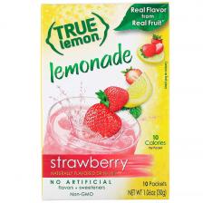 True Citrus True Lemon лимонад со вкусом клубники 10 пакетиков 30 г