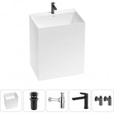 DOUX — СТРОГАЯ КЛАССИКА В СОВРЕМЕННОМ ПРОЧТЕНИИ Минималистичная коллекция напольных раковин представлена прямоугольными моделями шириной 70 см. Баланс увеличенной чаши и глубины предотвращает разбрызгивание воды, а щелевой перелив защитит от протечек при переполнении раковины. Выразительная утилитарность композиции дополняется монолитностью и отсутствием технологических швов, что облегчает уход за изделием. Свободный пристенный монтаж предполагает водоотведение в стену или в пол и позволяет рационально организовать пространство в тандеме со стильным смесителем. Монолитный корпус скроет инженерные коммуникации. ВАННАЯ КОМНАТА В СТИЛЕ WELLSEE Акриловые раковины в сочетании с функциональными смесителями и сифонами, донными клапанами, стильными аксессуарами и современной коллекцией зеркал 7 Rays' Spectrum разных форм и размеров, с яркой фронтальной и фоновой LED-подсветкой или же без подсветки позволяют создавать разнообразие комплексных решений Wellsee для интерьеров Вашей мечты!