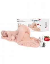 Шикарная мини секс кукла Valentina+ с тремя отверстиями и вибрацией – телесный