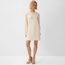 Платье женское с подкладом MINAKU: Casual Collection, белое, размер 42