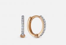 Серьги золотые Бриллиант 2 шт VESNA JEWELRY