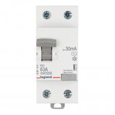 УЗО Legrand RX3 63А 1P+N тип AC 30 мА 10 кА (402026)