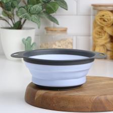 Дуршлаг складной Доляна «Компакт», 24x19.5x8 см, сиреневый