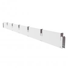 Элемент для потолка грильято Grand Line 100х100х40х10 мм «папа» 0,6 м белый Al